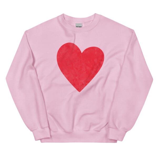 unisex crew neck sweatshirt light pink front 678a5ee800bd8.jpg