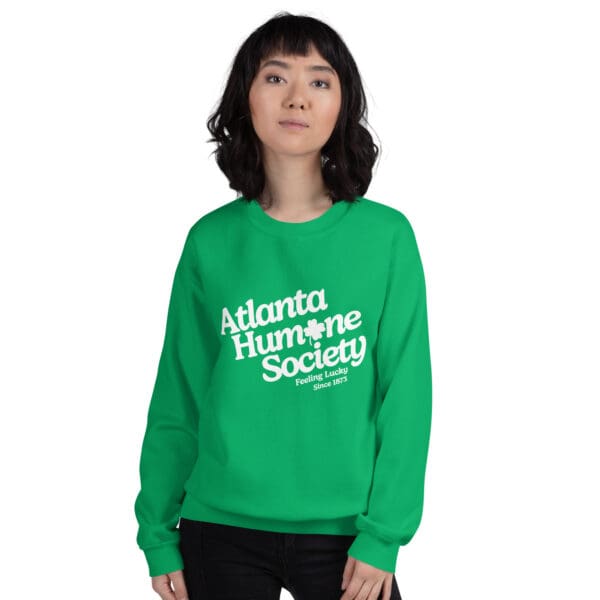 unisex crew neck sweatshirt irish green front 67c2158c2d6a5.jpg