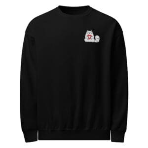 classic unisex crew neck sweatshirt black front 68c059f87e958
